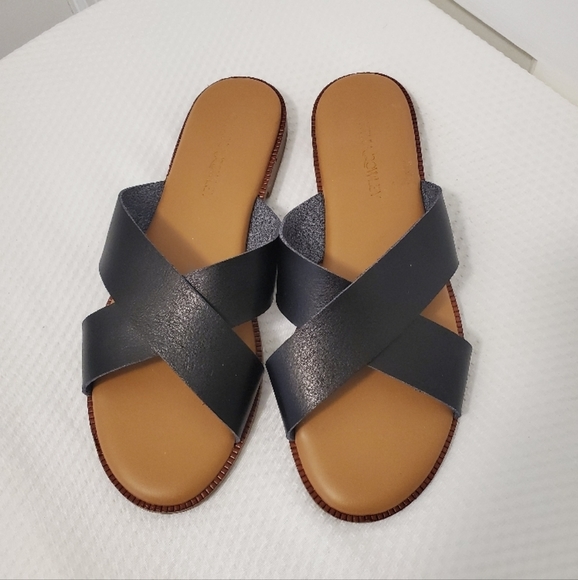 Cynthia Rowley Shoes - Cynthia Rowley Crisscross Black Sandal Flats Size 9, Casual